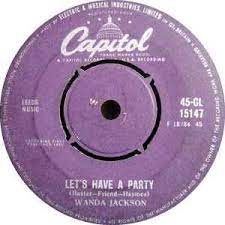 Wanda Jackson – Let's Have A Party – Vinyl (7", 45 RPM, Single), 1960  [r2954286] | Discogs さん