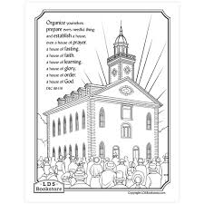 This is a printable product. Establish A House Of God Coloring Page Printable Doctrine And Covenants Coloring Page