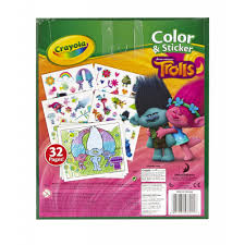 Printable trolls 2016 coloring page. Mess Free Coloring Book And Stampers Posters Magnetic Dress Up Doll Trolls Party Supplies Trolls Coloring And Activity Set Ultimate Bundle Trolls Activity Book Stickers Toys Games Arts Crafts Rapidinfrastruktur Com