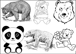 Simple or realistic drawings ? Bears Coloring Pages 142 Printable Pages