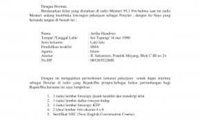 Contoh surat lamaran ke kantor kecamatan : Contoh Surat Lamaran Kerja Untuk Kantor Camat Gawe Cv