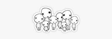 I love these two episodes because. Princess Mononoke Forest Spirits Kodama Drawing Laptop Png Image Transparent Png Free Download On Seekpng