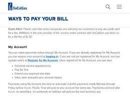 Atm/debit/credit card or electronic check: Socalgas Bill Pay Login Official Login Page