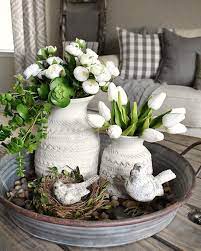 Awesome 43 Delightful Spring Table Decoration Ideas Spring Table Decor Spring Easter Decor Spring Decor