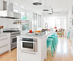 Behind the islands is the stove and on their sides are the appliances and cabinets fixed into the walls, and in the middle is a lovely window adding the right amount of natural light. Our Favorite Kitchen Island Seating Ideas Perfect For Family And Friends Better Homes Gardens