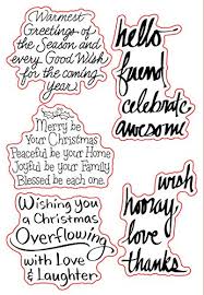 Christmas rubber stamps for card making. Merry Christmas Sentiments Sayings Greetings Phrase Stamp Rubber Clear Stamp Seal Scrapbook Photo Album Decorative Card Making Clear Stamps Buy Online In Bahamas At Bahamas Desertcart Com Productid 89878155