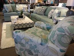 I Love The Mixing Of Prints And Patterns On This Contemporary Sofa Set Ashley Furniture Living Room Ashley Furniture Furniture
