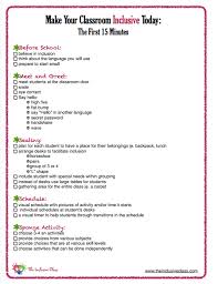 How To Make Your Classroom Inclusive Today The First 15 Minutes Inclusion Classroom Inclusive Education Special Education Classroom