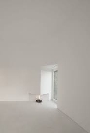 Triangular Fireplace In White Space Dream House Minimalism Interior Interior Architecture White Space