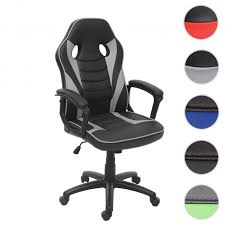 Ist er für sie oder als geschenk für ihre kinder, um diese beim studium oder der schule zu unterstützen? Burostuhl Hwc F59 Schreibtischstuhl Drehstuhl Racing Chair Gaming Chair Kunstleder Schwarz Grau
