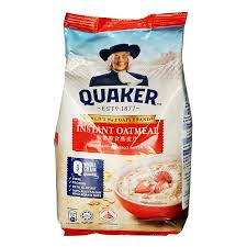 Quaker scotts porridge oats calories and nutrition per serving (1 serving=1 serving/40g) calories = 142 protein = 4.4 carbohydrate = 24 fat = 3.2 fibre = 3.6 alcohol = 0 these 142 calories in a serving (1 serving=1 serving/40g) of quaker how many calories in a bowl of cereal !! Quaker 100 Wholegrain Oatmeal Refill Instant Ntuc Fairprice