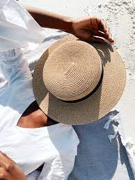 Boater Hat Hat Aesthetic Boater Hat Straw Hat Aesthetic