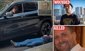 Astonishing moment wealthy Portland businessman SHOOTS tourist visiting  crime-ridden city from driver's seat of his Mercedes, seconds after  'murdering man in road rage incident'