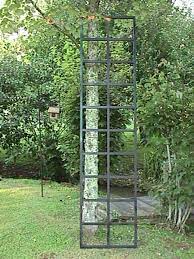 Tall, metal garden trellis by h potter built for climbing plants, also beautiful as yard art. Garden Metalwork Long Lasting Trellis