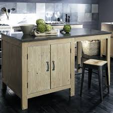 Ilot Central En Pin Recycle Et Pierre Bleue Anthracite Copenhague Ilots Central Cuisine Ilot Central Projets De Mobilier