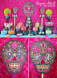 Trend Alert Diy Day Of The Dead Sugar Skull Party Decorations Sugar Skull Party Sugar Skull Diy Sugar Skull Halloween
