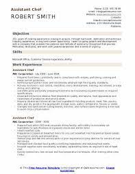 How to customize a chef job description for resumes. Assistant Chef Resume Samples Qwikresume