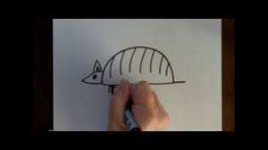 How To Draw An Armadillo Cartoon Simple Drawing Tutorial For Beginners -  Youtube