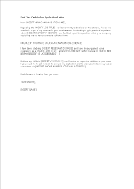 Apr 30, 2021 · cashier cover letter sample 1: Part Time Cashier Job Application Letter Templates At Allbusinesstemplates Com