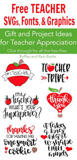 You will receive both svg file eps file png file dxf cut files. Free Teacher Svg Files Appreciation Week Back To School Teachers Day Gifts Teacher Appreciation School Teacher Gifts