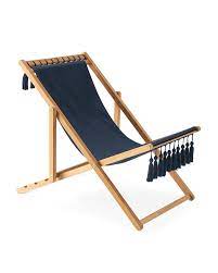 Sling Chair With Tassels Sling Chair Beach Chairs Diy Beach Chairs