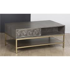 By safavieh 5 148 30. Grey Wash Coffee Table With Gold Legs Alice Furniture123