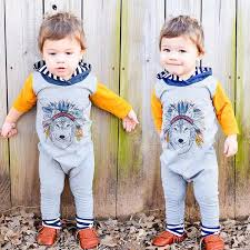 Baby Clothes Sets Fashion Spring Autumn Newborn Baby Boys Girls Indian Wolf  Hoodie Romper Jumpsuit Outfits Clothes Kids Children Clothing From  Babywarehouse, $12.76 | DHgate.Com