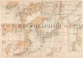 Satellite map of imperial palace, tokyo, japan. 1940 Or Showa 15 Index Map Of The Sea Charts Of Imperial Japan Ebay