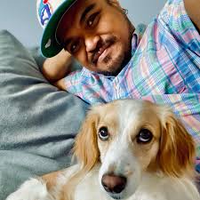 elliesunshinepup instantly became my shadow when I stopped in for a visit  to @chelleturingan & @carlyrhiannon new condo.