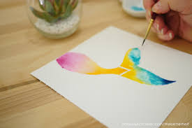 Of course, you'll need rocks to paint on. How To Paint A Watercolor Mermaid Tail Printable
