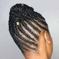 60 Easy And Showy Protective Hairstyles For Natural Hair Protective Hairstyles For Natural Hair Natural Hair Twists Flat Twist Updo