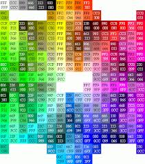 52 abundant html hexadecimal color chart