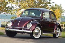 Image result for Bordeaux Red 1950 Beetle