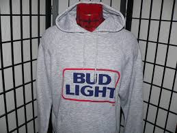 Vintage 80s Bud Light Budweiser Rayon Tri Blend Hoodie Mens Xl Sweatshirt Sweatshirts Mens Xl Hoodies