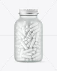 Frosted Glass Pills Bottle Mockup In Bottle Mockups On Yellow Images Object Mockups