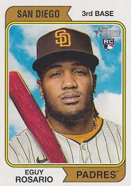 2023 Eguy Rosario Topps Heritage RC Rookie Card San Diego Padres #61
