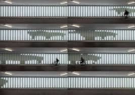 Interstitial Spaces Of Light Ephemeral Bicycle Infrastructure Light Architecture Architecture Ludwig Mies Van Der Rohe