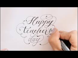 Calligraphy Fancy Letters How To Write Happy Teachers Day Youtube Happy Teachers Day Card Happy Teachers Day How To Write Calligraphy