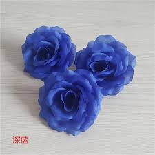 These are high quality ivory and blue colored silk rose petals made from a micropeach polyester fabric to give. 2021 Decorative Flowers Wreaths Large 10cm Royal Blue Artificial Silk Roses Flower Head For Wedding Decoration Diy Rose Bear Deep Fake Fl From Wudee 22 44 Dhgate Com