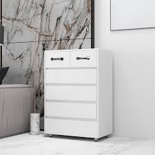 Shop our great assortment of bedroom furniture at walmart.com for less. 6 Drawer Dresser Urhomepro Chest Of Drawers Storage Organizer Nightstand Wood Frame Drawer Chest With Steel Tube Legs Bathroom Floor Cabinet Living Room Office Bedroom Furniture White W12858 Walmart Com Walmart Com
