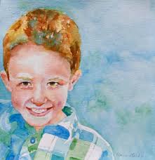 Some of the littles at 5 # watercolor sketching