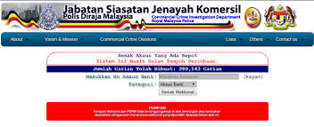 Jadi pihak pdrm melalui jabatan siasatan jenayah komersial telah menyediakan sebuah portal bagi anda semak terlebih dahulu akaun bank milik scammer tersebut.data ini dikumpulkan oleh pihak pdrm menerusi laporan polis yang dibuat oleh pelapor. Semak Akaun Penjual Online Sebelum Membuat Bayaran Elakkan Ditipu Blog Sihatimerahjambu