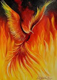 The phoenix bird is a symbol of new beginnings and rising from ashes of its previous demise. Phoenix Bird Painting By Olha Darchuk