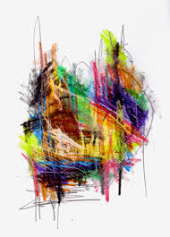 Untitled Crayola 2 Crayons And Graphite On Paper Drawing Abstract Crayon Drawings Abstract Paper Colorful Art