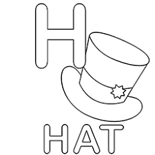 Free coloring pages start with 'h' letter. Top 25 Free Printable Letter H Coloring Pages Online