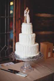 Intimate Houston Wedding Ruffled Simple Wedding Cake Metallic Wedding Cakes Tiered Wedding Cake