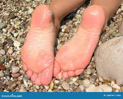 Wet feet stock image. Image of bare, pleasure, barefoot - 1268743