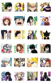 my hero academia 3 line sticker anime stickers anime book anime journal ideas my hero academia
