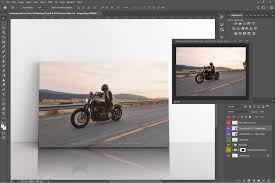 Download Landscape Canvas Ratio 3x2 Mockup 01 In Creative Store On Yellow Images Creative Store PSD Mockup Templates
