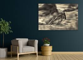 Beautiful Fine Art Print Of The Intensity Of A Wildebeest River Crossing In The Maasai Mara A Selection Of Fin Seascape Decor Canvas Art Prints Wildlife Decor